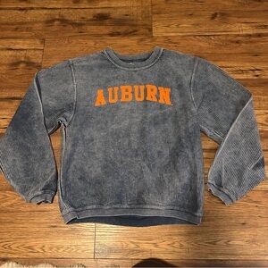 Auburn Kids Blue Corduroy Sweatshirt XL Unisex Gameday EUC College Football